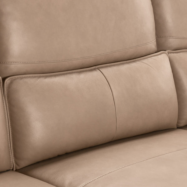 Branford Leather Power Recliner Sectional with LAF Chaise