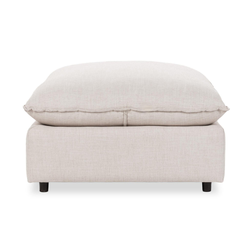 Caplan Modular Ottoman in Dawn-Flax with Deep Seating