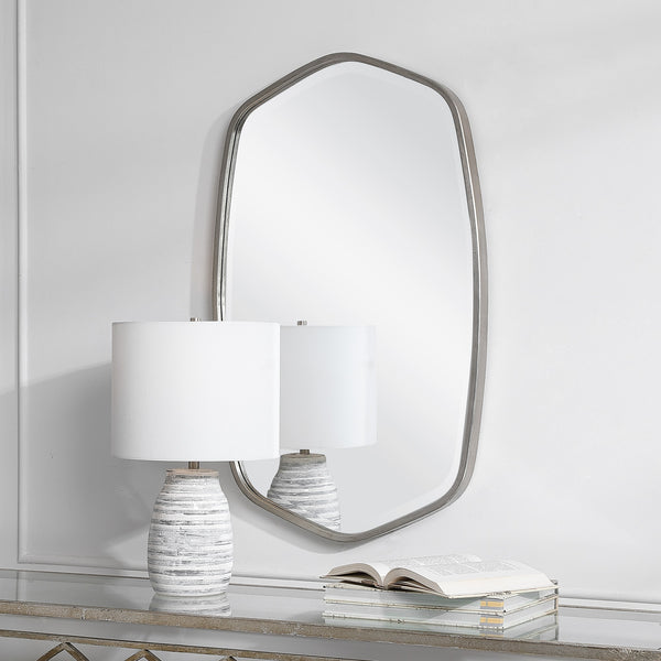 Duronia Brushed Silver Mirror