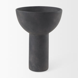 Sariah  9.1L x 8.3W x 10.8H Black Ceramic Vase