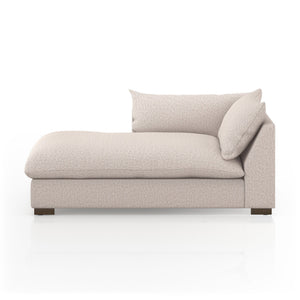 Westwood Sectional In Bayside Pebble And Espresso
