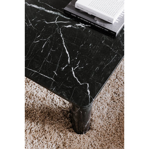 Moe's Segment Coffee Table in Jetty Black Marble
