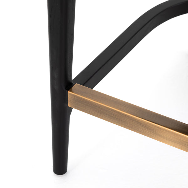 Britt Stool In Brushed Ebony In Counter