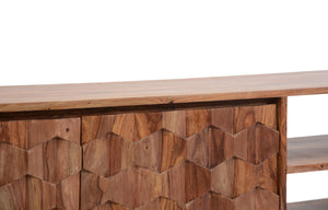 Moe's O2 TV Cabinet in Natural Sheesham Wood