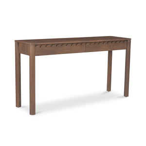 Moe's Wiley Console Table with Scalloped Edge, Brown