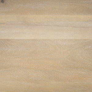 Shivon 94" Light Brown Mango Wood W/ Travertine Dining Table