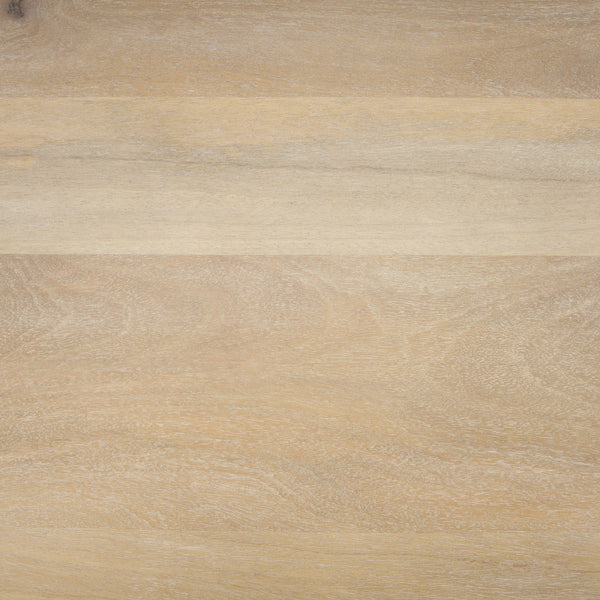 Shivon 94" Light Brown Mango Wood W/ Travertine Dining Table
