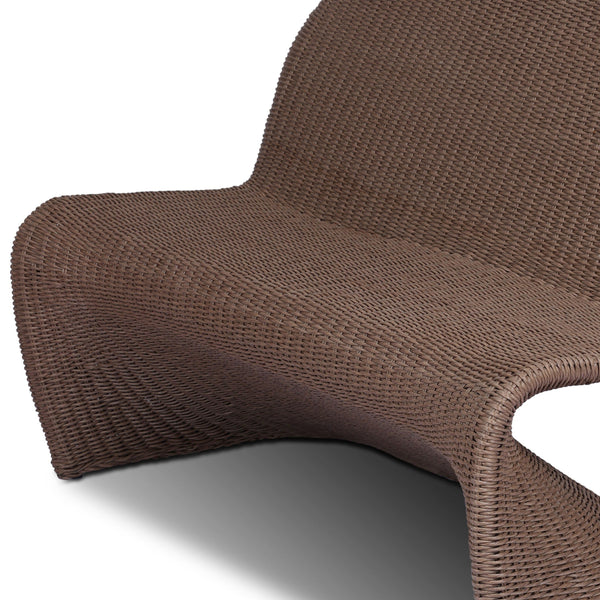 Portia Outdoor Dining Bench - Tanned Weave