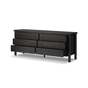 Roark 6 Drawer Dresser - Ebony Oak Veneer