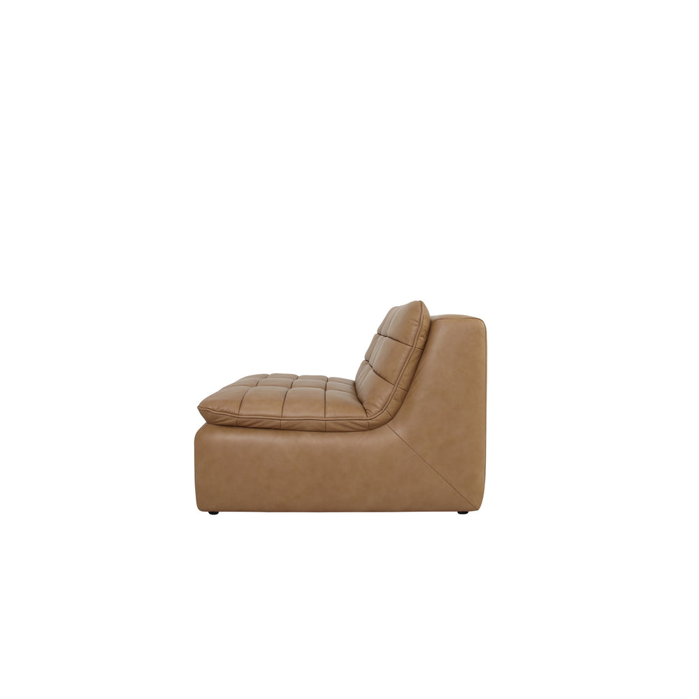 Moe's Lino Slipper Chair Tan Leather