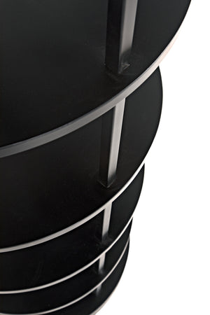 Spago Bookcase, Black Metal