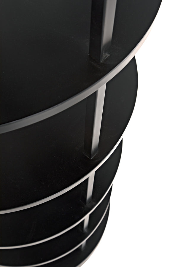 Spago Bookcase, Black Metal