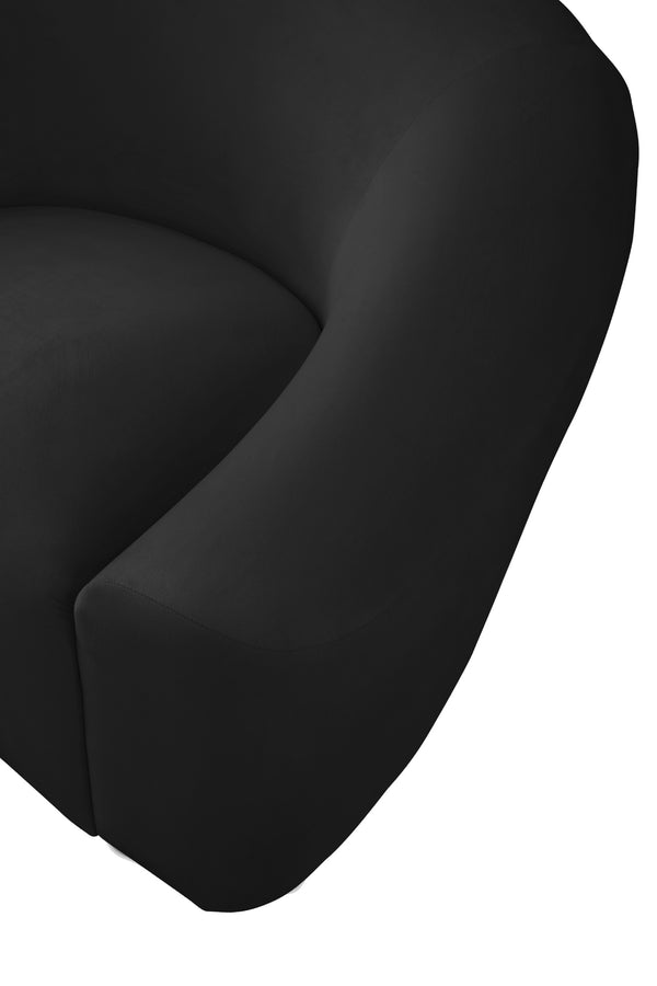 Vivian Sofa In Black Velvet