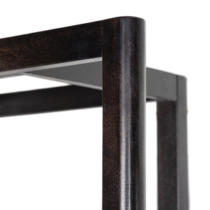 Reza Bookcase - Worn Black Acacia