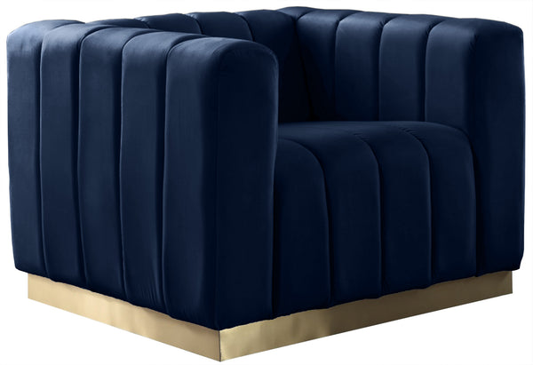 Francis Chair In Navy Velvet