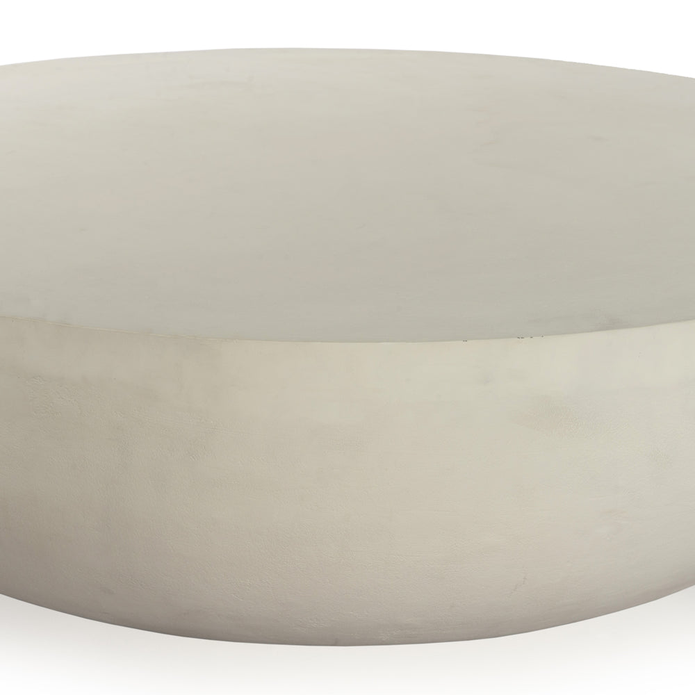 Basil Outdoor Coffee Table 48" In Matte White