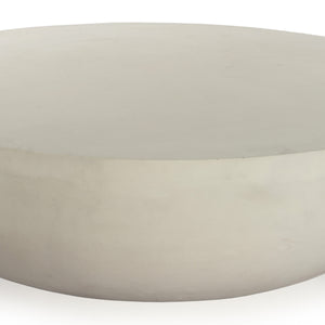 Basil Outdoor Coffee Table 48" In Matte White