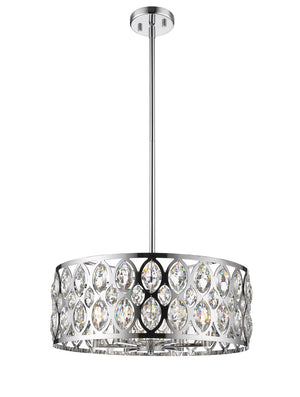 Dealey 6 Light Chandelier in Chrome Finish