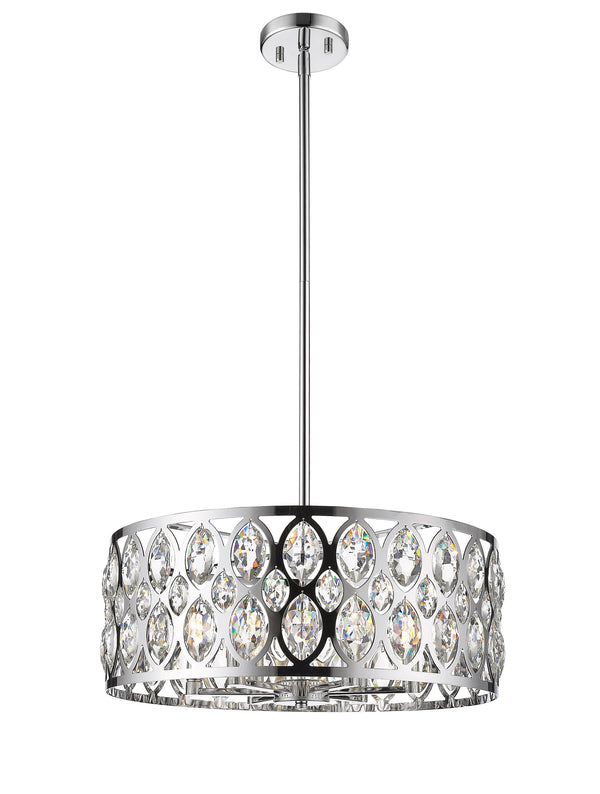 Dealey 6 Light Chandelier in Chrome Finish