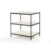 Felix Nightstand in Hammered Grey