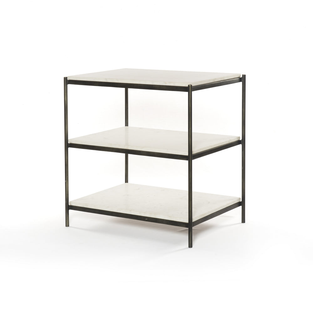 Felix Nightstand in Hammered Grey