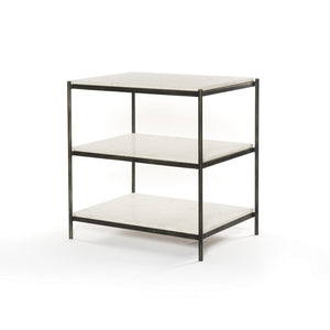 Felix Nightstand in Hammered Grey