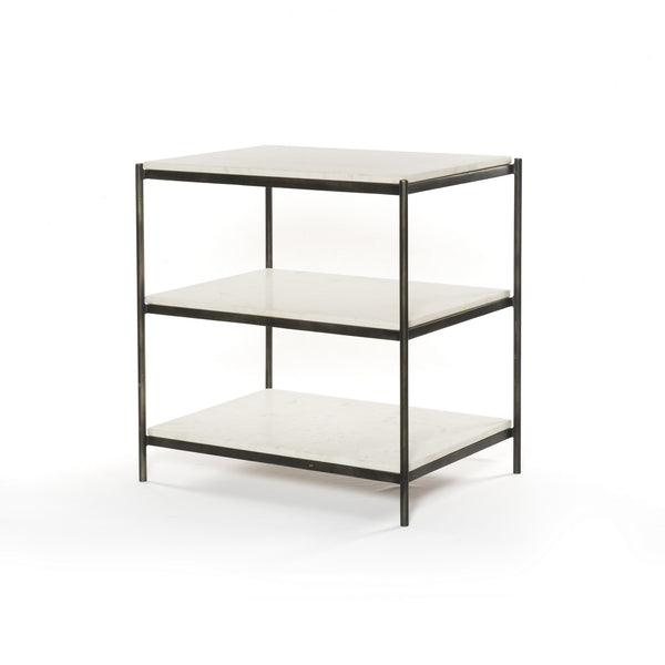 Felix Nightstand in Hammered Grey