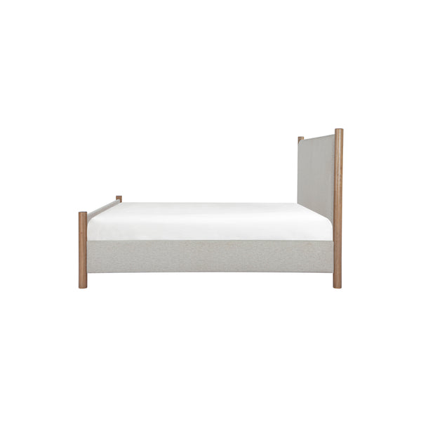 Moe's Warren Queen Bed in Beige Upholstery