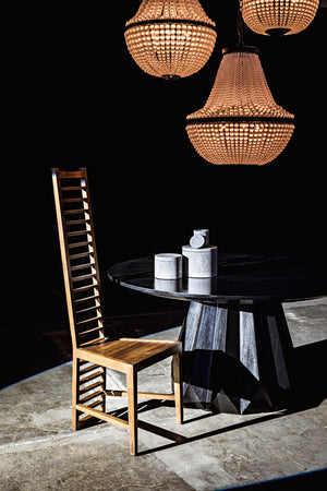 Brosche Dining Table, Hand Rubbed Black