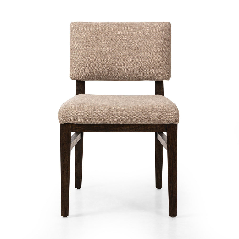 Carlo Dining Chair In Alcala Fawn And Dark Oak And Dark Oak Veneer