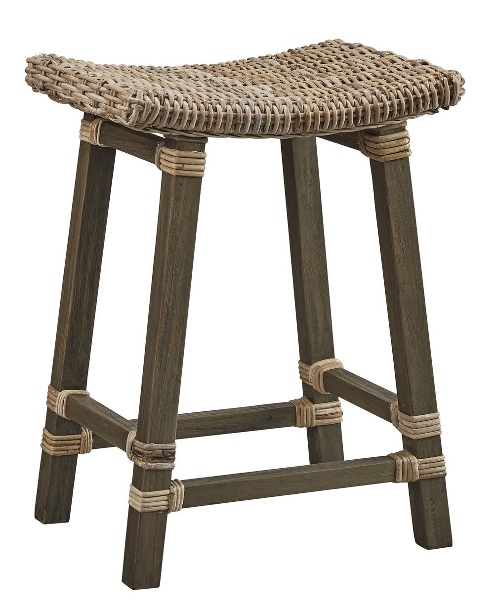 Country Woven Kubu Counter Stool
