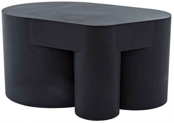 Bain Coffee Table, Black Steel