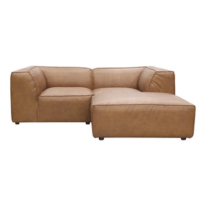 Moe's Form Nook Modular Sectional in Sonoran Tan Leather