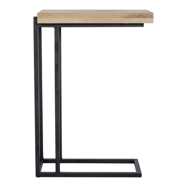 Moe's Mila C-Shaped Side Table in Natural Oak
