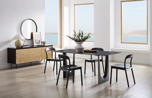 Hanna Chair Bamboo seat, Caviar