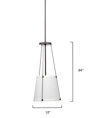 California Metal 1-Light Pendant, Bronze