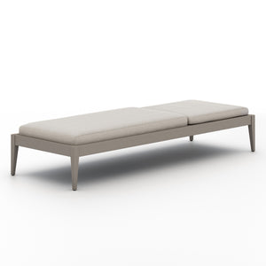 Sherwood Outdoor Chaise Lounge In Grey/Stone