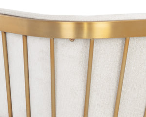 CAILY DINING ARMCHAIR - POLO CLUB MUSLIN