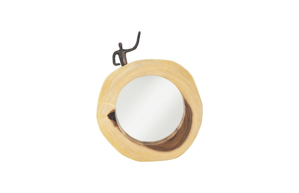 Atlas Cross Cut Mirror, Smallall, Half Man, Left