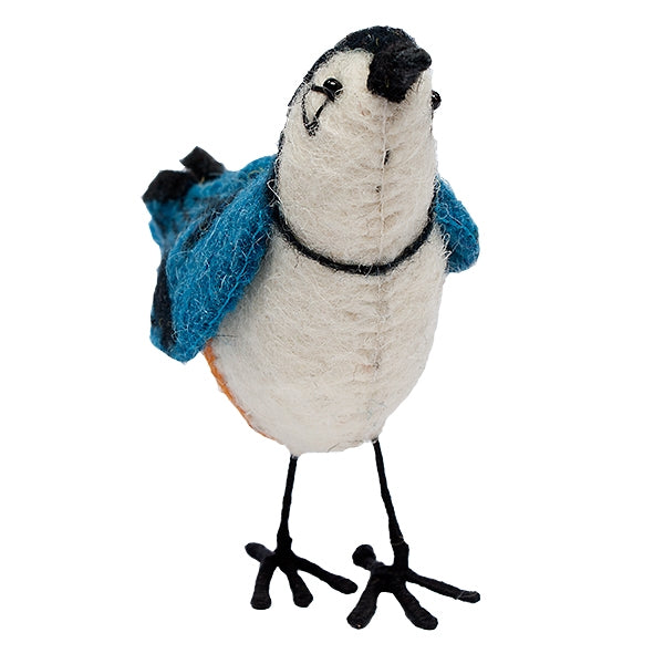 White-Breasted Nuthatch, Felt Bird