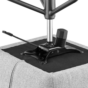 Thompson Fabric Swivel Office Arm Chair In Strata Gray
