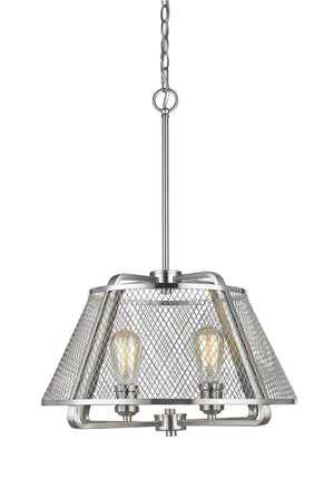 Iuka 4 Light Pendant in Brushed Nickel Finish