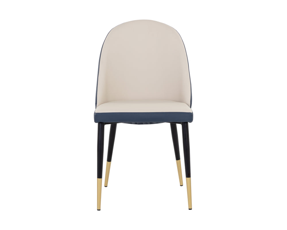 KLINE DINING CHAIR - DILLON CREAM / DILLON THUNDER