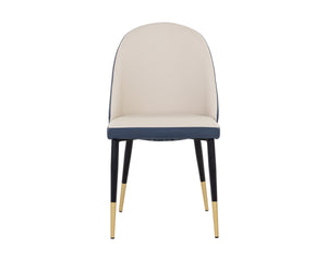 KLINE DINING CHAIR - DILLON CREAM / DILLON THUNDER