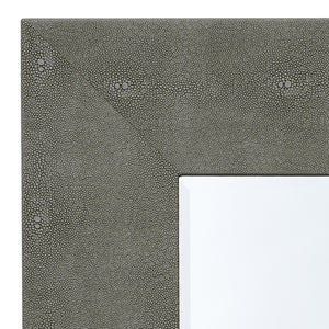 Structure Shagreen Rectangle Mirror, Grey