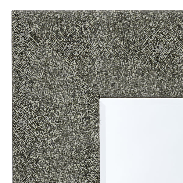 Structure Shagreen Rectangle Mirror, Grey