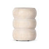 Pagoda End Table In Ivory