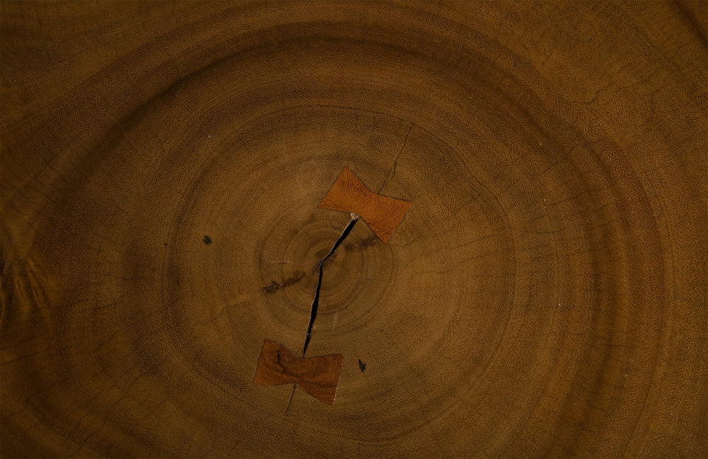 Smoothed Bar Table, Chamcha Wood, Natural, Round