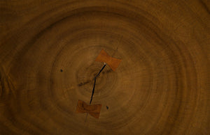 Smoothed Bar Table, Chamcha Wood, Natural, Round