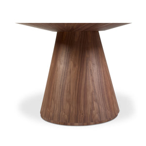 Moe's Otago Round Dining Table 54" Walnut Brown